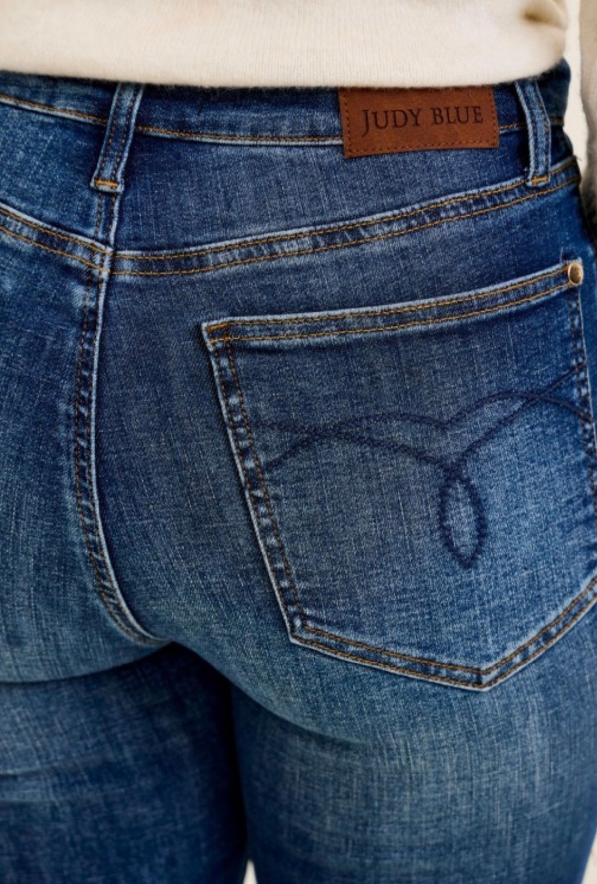 JB MidRise Daisy Bootcut Harness Denim-Market Grey Boutique