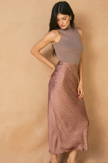 Desert Pebbles Midi Skirt