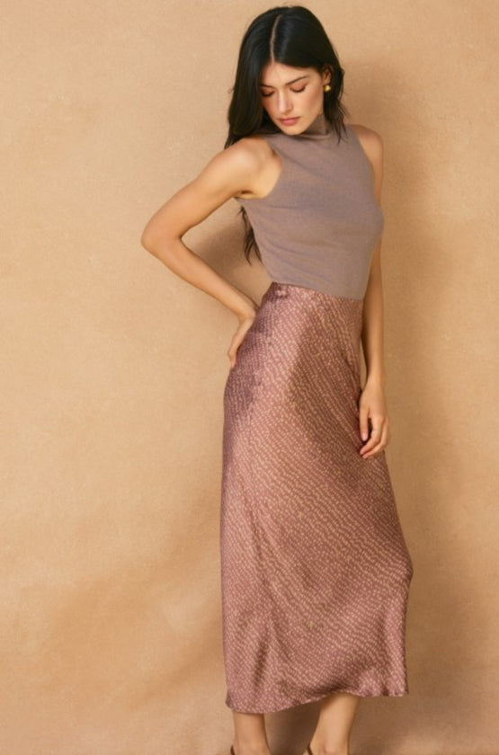 Desert Pebbles Midi Skirt