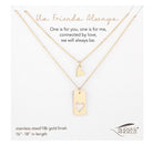 Friends Connected Heart Necklace Set-Market Grey Boutique