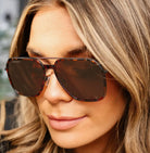 TopFoxx Nova Brown Tortoise Sunnies-Market Grey Boutique