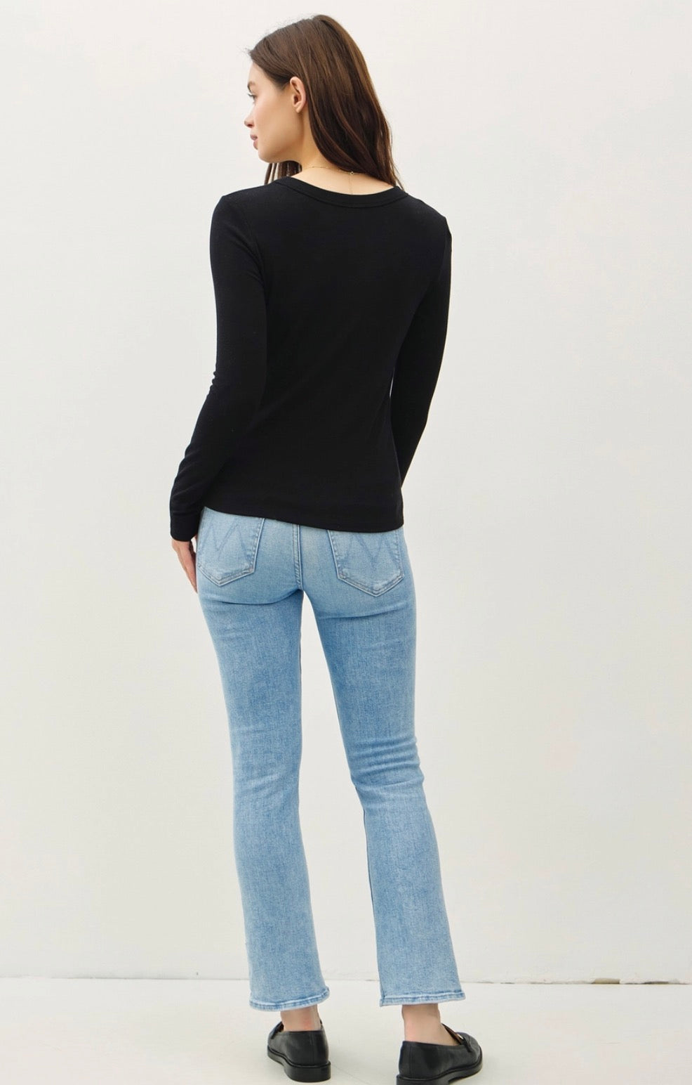 Round Neck Basic Layering Top