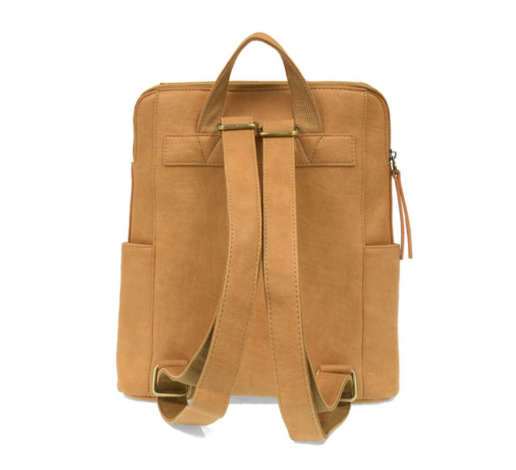 Camel Raegan Double Zipper Backpack