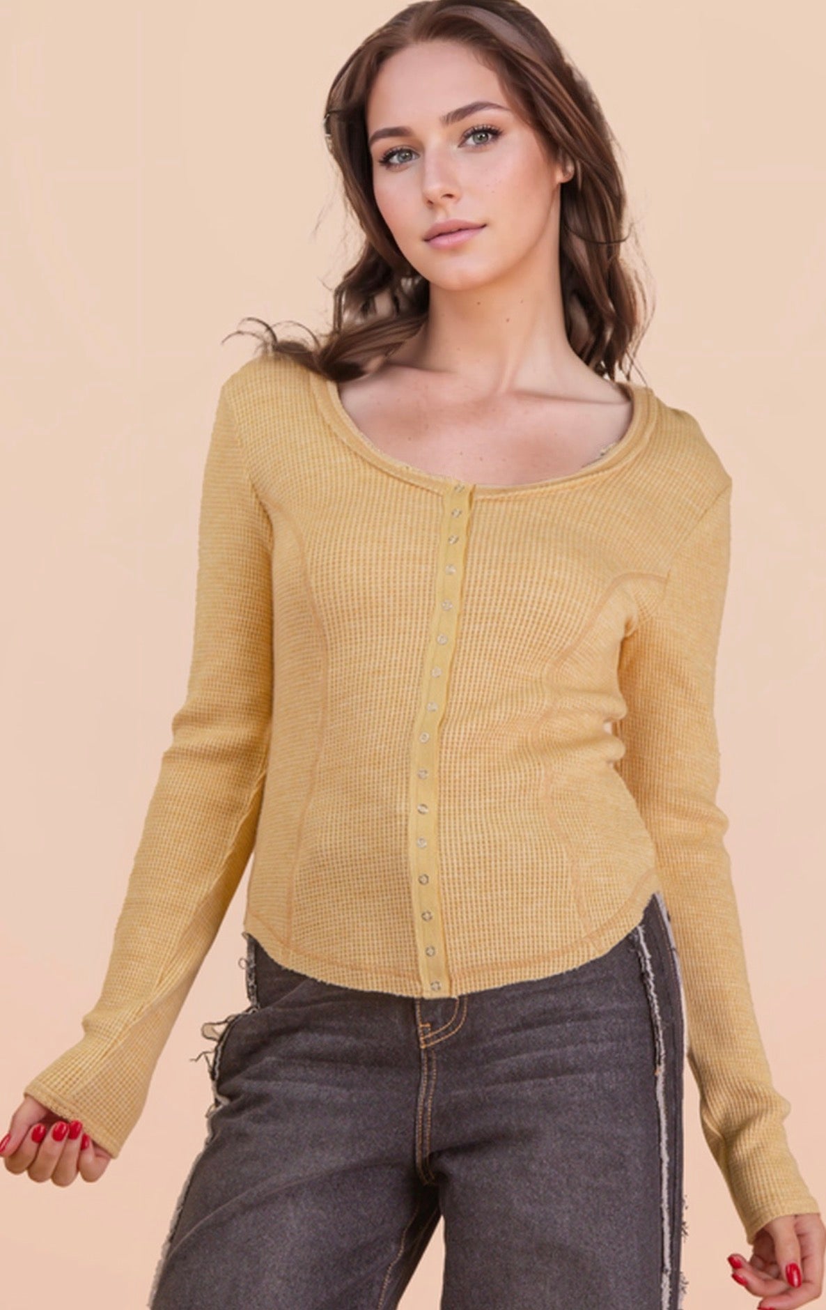 Button Down Fitted Thermal