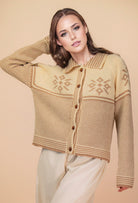 Latte Aztec Graphic Cardigan-Market Grey Boutique