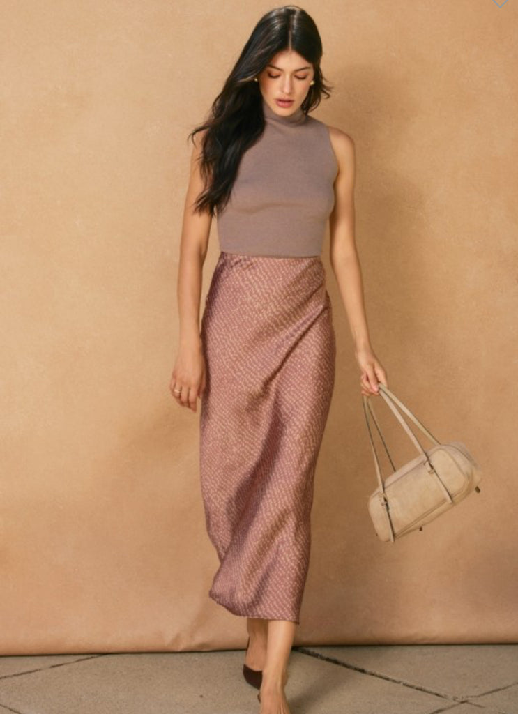 Desert Pebbles Midi Skirt