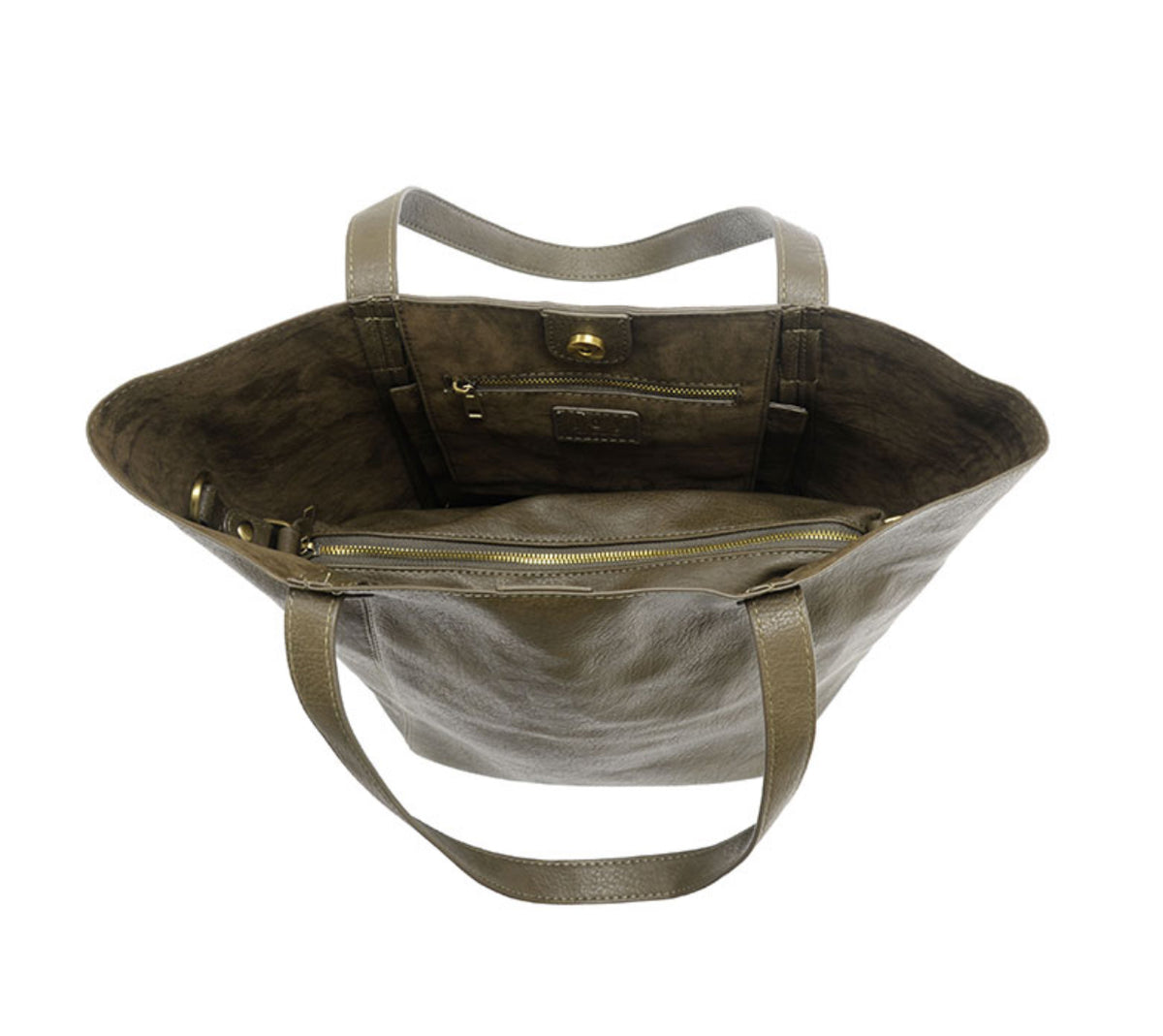 Dark Moss Vida Carryall Tote-Market Grey Boutique