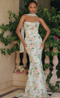 2026 Sage Floral Column Gown🤍