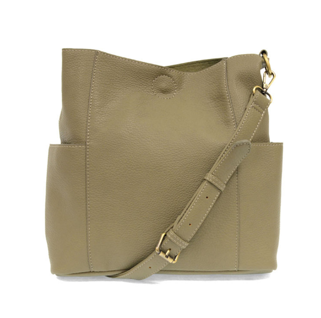 Sage Kayleigh Side Pocket Bucket Bag