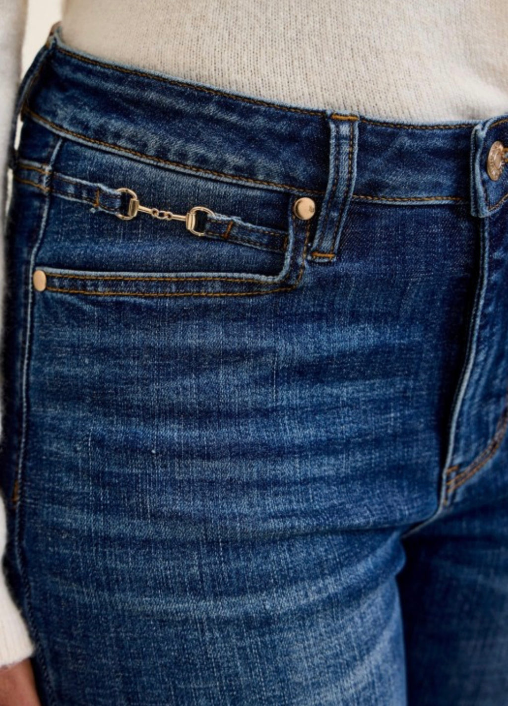 JB MidRise Daisy Bootcut Harness Denim