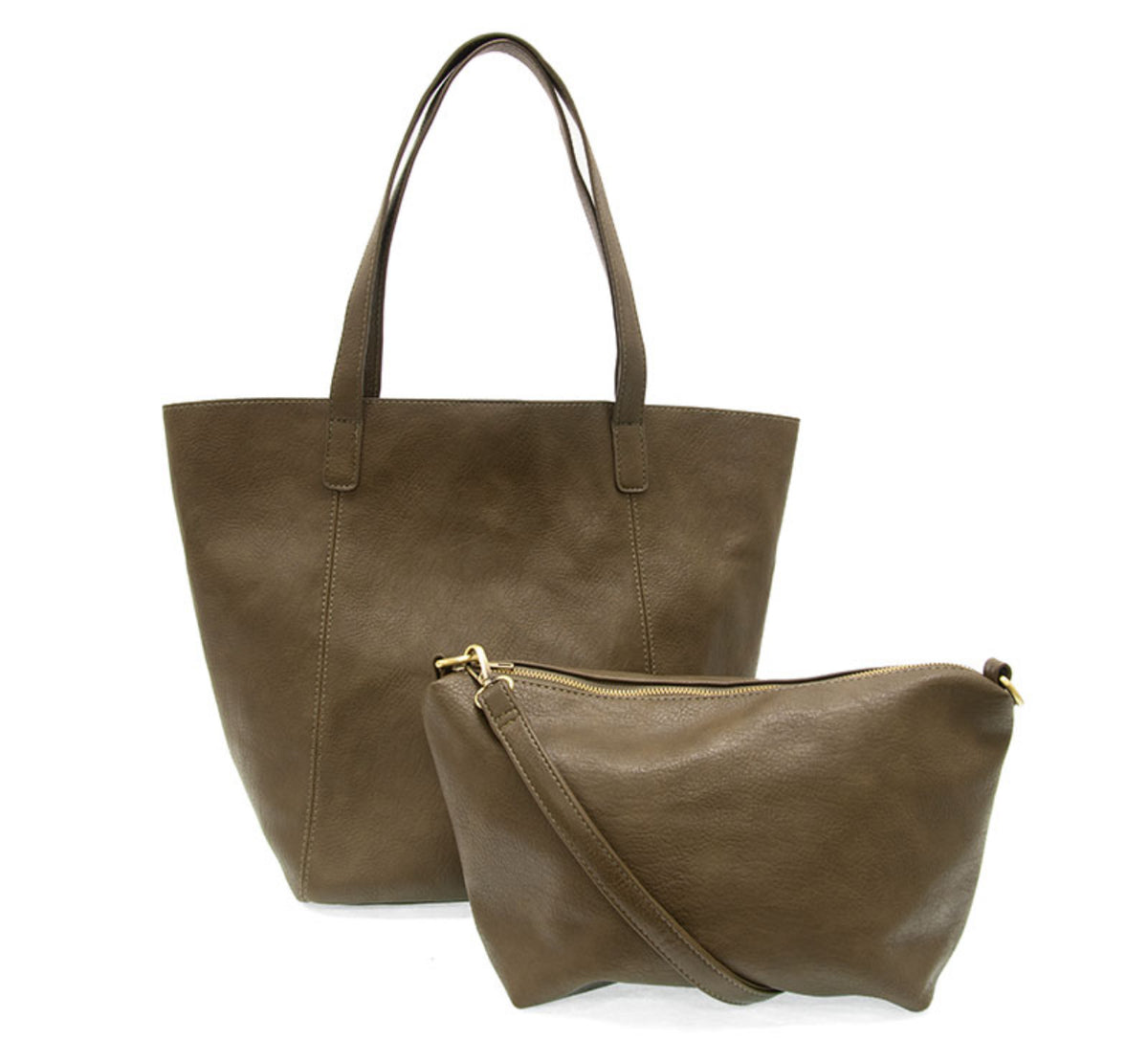 Dark Moss Vida Carryall Tote-Market Grey Boutique