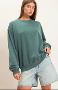 Mineral Wash Crew Neck Sweatshirt