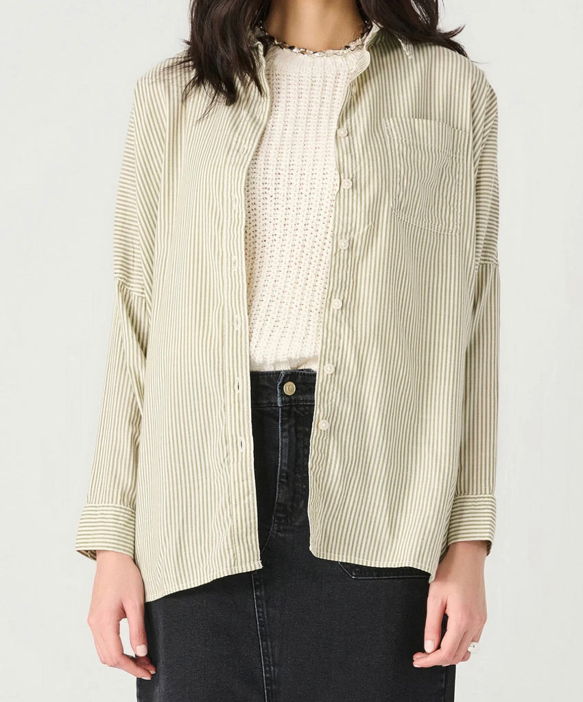 Pinstripe Boyfriend Shirt