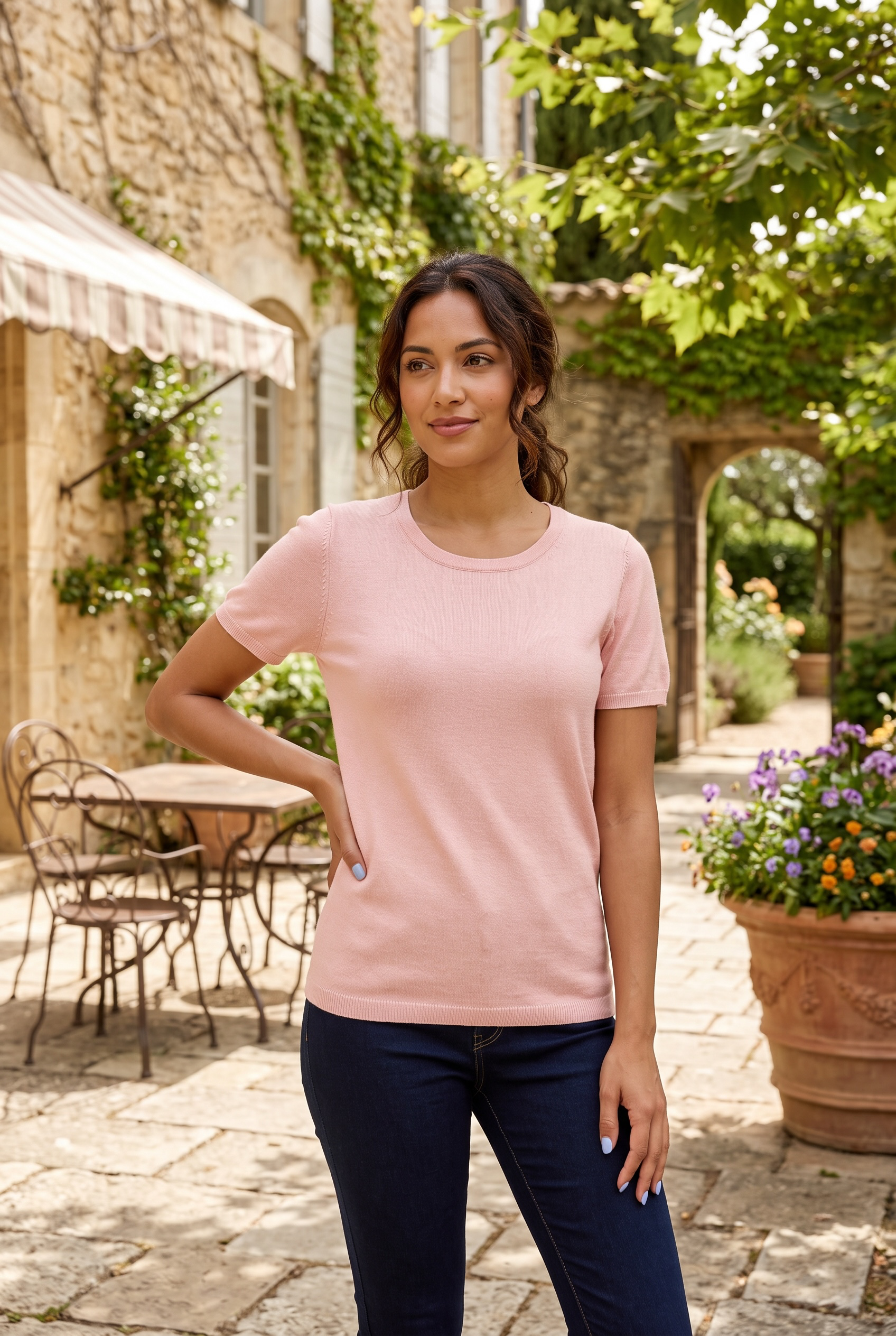 Dusty Pink Simplicity Knit Crew-Market Grey Boutique