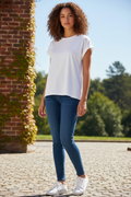 Restock! Round Neck Folded Sleeve Tee