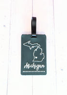 GREEN Love Michigan Silicone Luggage Tag-Market Grey Boutique