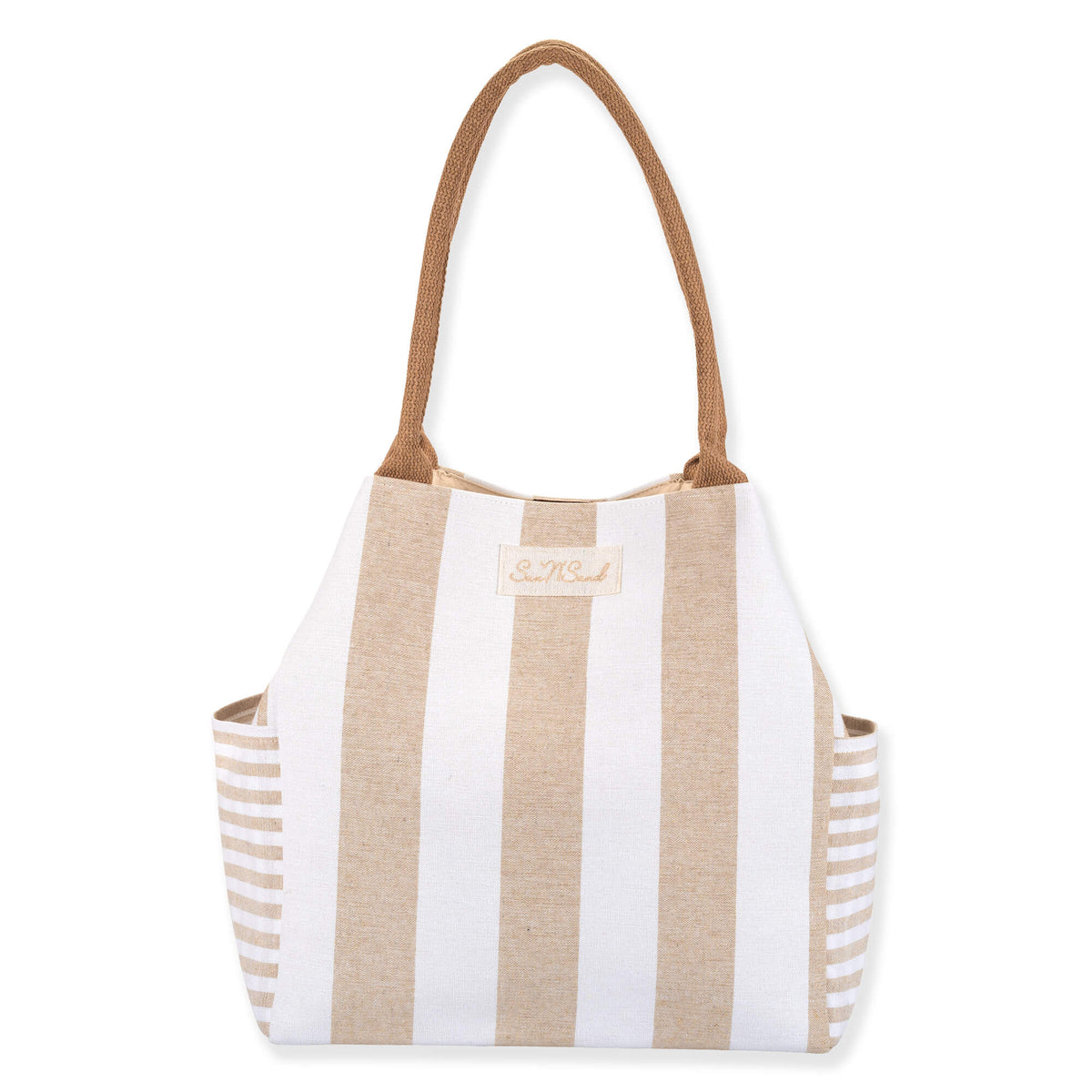 Lagoon Wind - Tan Shoulder Tote-Market Grey Boutique