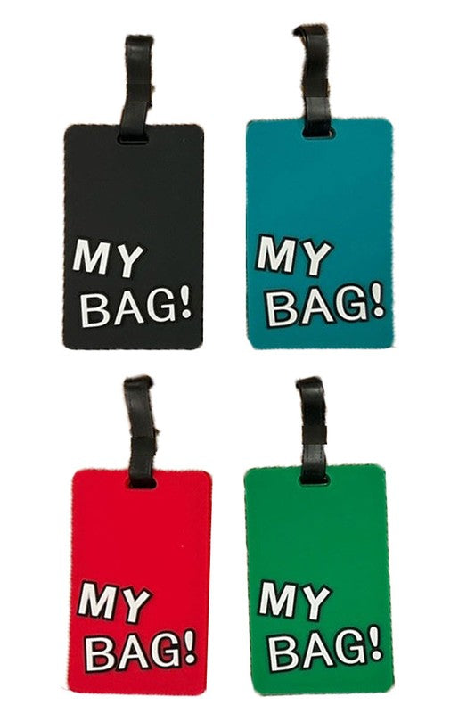 My Bag Silicone Luggage Tag-Market Grey Boutique