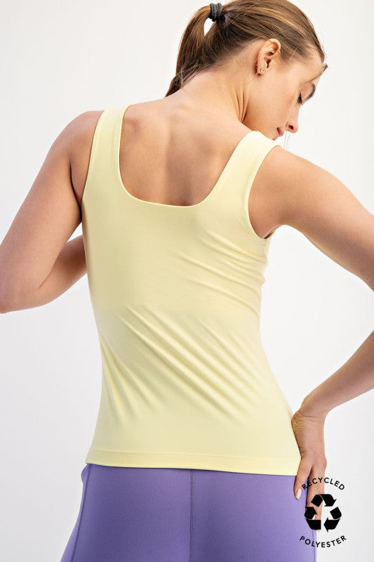 Lemon Cream Square Tank