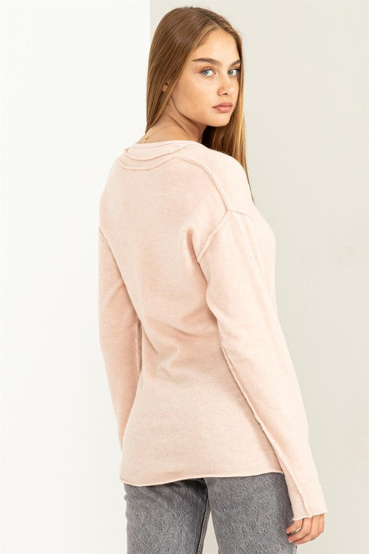 Blush Super Soft Buttoned Cardigan