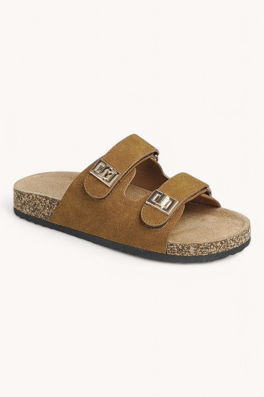 Double Strap Cork Sandals