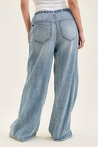 JB High Waist Palazzo Featherweight Denim-Market Grey Boutique