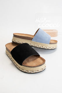 Blue Braid Wrapped Espadrille