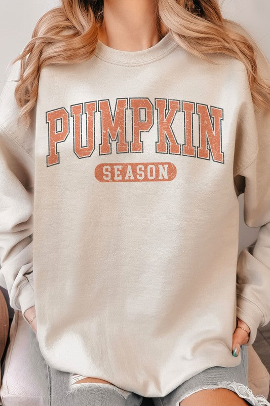 Pumpkin Season Oversized Graphic Sweatshirt