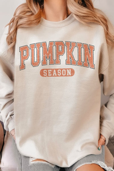 Pumpkin Season Oversized Graphic Sweatshirt