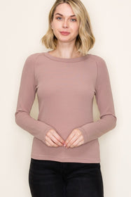 Clay Crew Exposed Seam Top