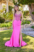 2026 Fuchsia Embellished Bodice Gown🤍