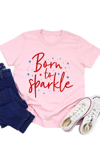 Youth Born to Sparkle Kids Graphic Tee