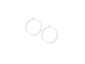 Silver Thin Hoop Earring