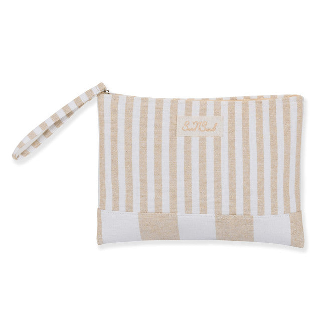 Lagoon Wind - Tan Cosmetic Bag-Market Grey Boutique