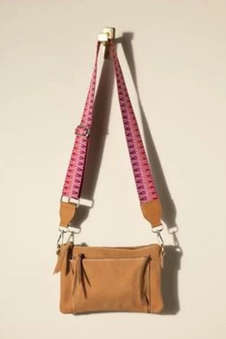 GIA WIDE GUITAR STRAP, PINK